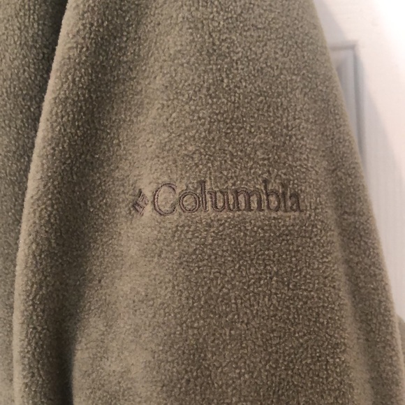 Columbia Mens Zip Up Fleece Jacket Sage color Size Large - Picture 5 of 8